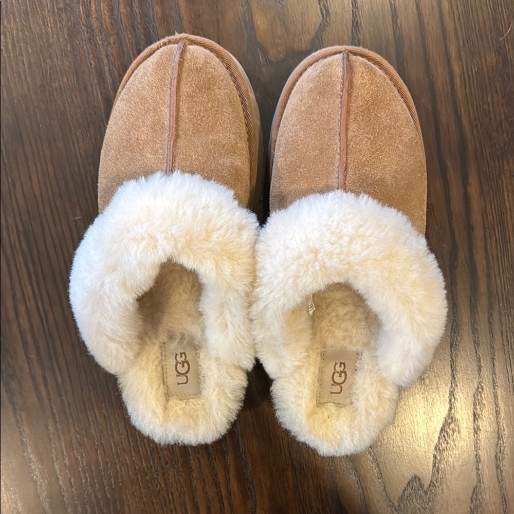 UGG Tan and Cream Women's Slippers